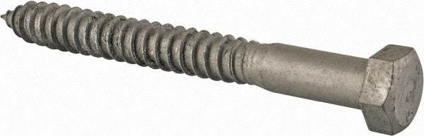 Value Collection - 3/4" Screw, 7" Length Under Head, Steel, Hex Head Lag Screw - Hot Dipped Galvanized, Grade 2 - Benchmark Tooling