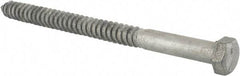 Value Collection - 3/4" Screw, 10" Length Under Head, Steel, Hex Head Lag Screw - Hot Dipped Galvanized, Grade 2 - Benchmark Tooling