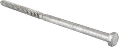 Value Collection - 3/4" Screw, 16" Length Under Head, Steel, Hex Head Lag Screw - Hot Dipped Galvanized, Grade 2 - Benchmark Tooling