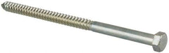 Value Collection - 1/2" Screw, 9" Length Under Head, Steel, Hex Head Lag Screw - Zinc Plated, Grade 2 - Benchmark Tooling