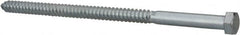 Value Collection - 5/8" Screw, 12" Length Under Head, Steel, Hex Head Lag Screw - Zinc Plated, Grade 2 - Benchmark Tooling