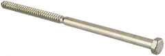 Value Collection - 5/8" Screw, 14" Length Under Head, Steel, Hex Head Lag Screw - Zinc Plated, Grade 2 - Benchmark Tooling