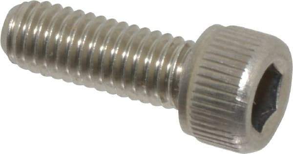 Value Collection - #10-32 UNF Hex Socket Drive, Socket Cap Screw - Grade 18-8 Stainless Steel, Uncoated, Fully Threaded, 9/16" Length Under Head - Benchmark Tooling