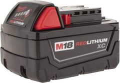 Milwaukee Tool - 18 Volt Lithium-Ion Power Tool Battery - 3 Ahr Capacity, 1 hr Charge Time, Series M18 XC RED - Benchmark Tooling