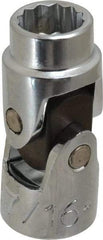 Proto - 7/16", 3/8" Drive, Standard Hand Socket - 12 Points, 1-3/4" OAL, Alloy Steel, Chrome Finish - Benchmark Tooling