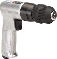 Ingersoll-Rand - 3/8" Keyless Chuck - Pistol Grip Handle, 2,000 RPM, 4 CFM, 0.5 hp, 90 psi - Benchmark Tooling