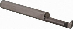 Made in USA - 0.22" Min Bore Diam, 3/4" Max Bore Depth, 1/4 Shank Diam, Profile Boring Bar - 0.01" Corner Radius, Right Hand Cut, Solid Carbide, Bright Finish - Exact Industrial Supply
