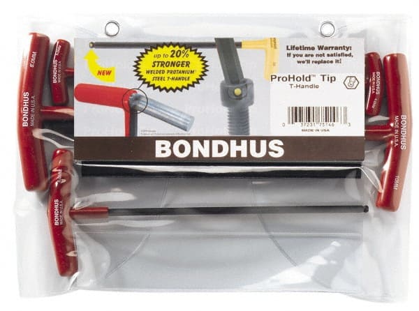 Bondhus - 5 Piece T-Handle Hex Key Set - Benchmark Tooling