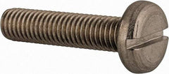 Value Collection - M8x1.25 Metric Coarse, 35mm Length Under Head Slotted Drive Machine Screw - Pan Head, Grade 18-8 & A2 Stainless Steel, Uncoated, Without Washer - Benchmark Tooling