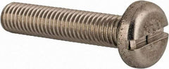 Value Collection - M8x1.25 Metric Coarse, 40mm Length Under Head Slotted Drive Machine Screw - Pan Head, Grade 18-8 & A2 Stainless Steel, Uncoated, Without Washer - Benchmark Tooling