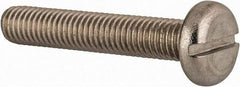 Value Collection - M8x1.25 Metric Coarse, 45mm Length Under Head Slotted Drive Machine Screw - Pan Head, Grade 18-8 & A2 Stainless Steel, Uncoated, Without Washer - Benchmark Tooling