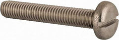 Value Collection - M8x1.25 Metric Coarse, 50mm Length Under Head Slotted Drive Machine Screw - Pan Head, Grade 18-8 & A2 Stainless Steel, Uncoated, Without Washer - Benchmark Tooling