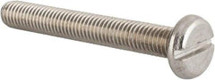 Value Collection - M8x1.25 Metric Coarse, 60mm Length Under Head Slotted Drive Machine Screw - Pan Head, Grade 18-8 & A2 Stainless Steel, Uncoated, Without Washer - Benchmark Tooling