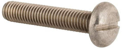 Value Collection - M10x1.50, 50mm Length Under Head Slotted Drive Machine Screw - Pan Head, Grade 18-8 & A2 Stainless Steel, Uncoated, Without Washer - Benchmark Tooling