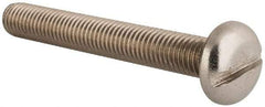 Value Collection - M10x1.50 Metric Coarse, 75mm Length Under Head Slotted Drive Machine Screw - Pan Head, Grade 18-8 & A2 Stainless Steel, Uncoated, Without Washer - Benchmark Tooling