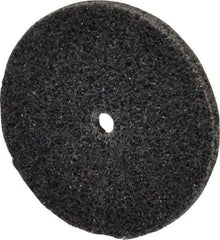 3M - 1-1/2" Diam, 1/8" Face Width, 1/8" Center Hole, Medium Grade, Silicon Carbide Deburring Wheel - Unitized, Hard Density 7 Grade, 30,100 RPM - Benchmark Tooling