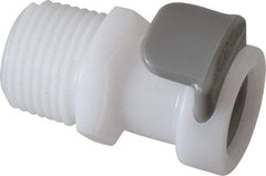 CPC Colder Products - 3/8" Outside Diam, 3/8 NPT, Acetal Push-to-Connect Tube Female Connector - 120 Max psi, White - Benchmark Tooling