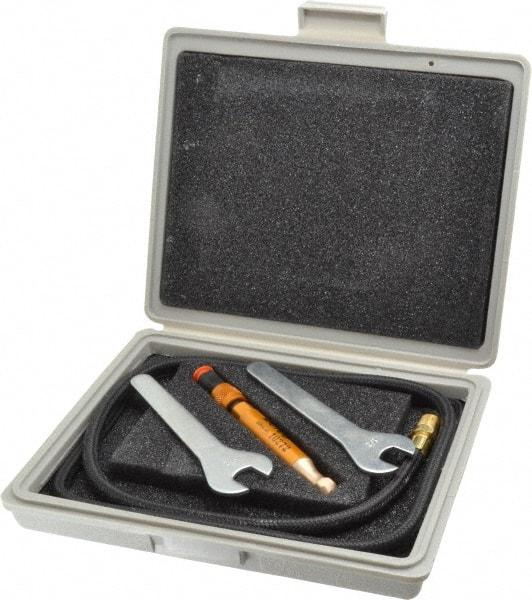 Dotco - 20,000 BPM, 90 psi, 1/8 NPT Inlet, Air Engraving Pen Kit - 60" Hose, 620.53 kPa Air Pressure, Includes 15Z-710 Air Marking Pen, Carrying Case, Foot Air Hose Assembly, NPT Fitting, Wrench - Benchmark Tooling