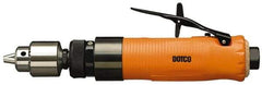 Dotco - 1/4" Keyed Chuck - Inline Handle, 4,750 RPM, 0.4 hp, 90 psi - Benchmark Tooling