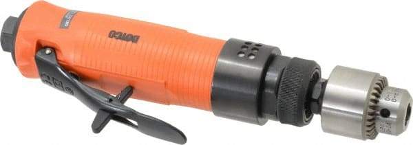 Dotco - 1/4" Keyed Chuck - Inline Handle, 3,500 RPM, 0.3 hp, 90 psi - Benchmark Tooling