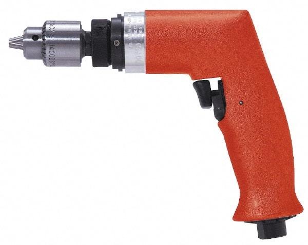 Dotco - 1/4" Keyed Chuck - Pistol Grip Handle, 5,200 RPM, 0.4 hp, 90 psi - Benchmark Tooling