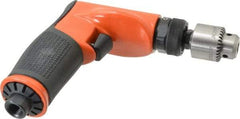 Dotco - 1/4" Keyed Chuck - Pistol Grip Handle, 3,200 RPM, 0.4 hp, 90 psi - Benchmark Tooling