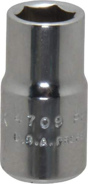 Proto - 5/8", 1/2" Drive, Standard Hand Socket - 6 Points, 7/8" OAL, Chrome Finish - Benchmark Tooling