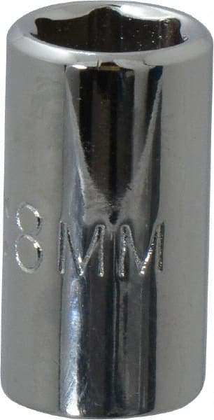 Proto - 1/4" Drive, Standard Hand Socket - 6 Points, 7/8" OAL, Chrome Vanadium, Chrome Finish - Benchmark Tooling