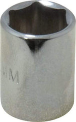 Proto - 1/4" Drive, Standard Hand Socket - 6 Points, 7/8" OAL, Chrome Finish - Benchmark Tooling