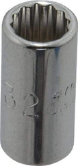 Proto - 9/32", 1/4" Drive, Standard Hand Socket - 12 Points, 7/8" OAL, Chrome Finish - Benchmark Tooling