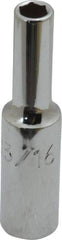 Proto - 3/16", 1/4" Drive, Deep Hand Socket - 6 Points, 2" OAL, Chrome Finish - Benchmark Tooling