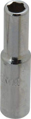 Proto - 1/4" Drive, Deep Hand Socket - 6 Points, 1-15/16" OAL, Chrome Finish - Benchmark Tooling