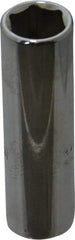 Proto - 1/4" Drive, Deep Hand Socket - 6 Points, 1-15/16" OAL, Chrome Finish - Benchmark Tooling