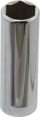 Proto - 1/4" Drive, Deep Hand Socket - 6 Points, 1-15/16" OAL, Chrome Finish - Benchmark Tooling