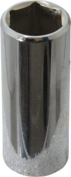 Proto - 1/4" Drive, Deep Hand Socket - 6 Points, 1-15/16" OAL, Chrome Vanadium, Chrome Finish - Benchmark Tooling