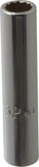 Proto - 9/32", 1/4" Drive, Deep Hand Socket - 12 Points, 2" OAL, Chrome Finish - Benchmark Tooling