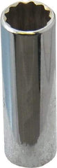 Proto - 7/16", 1/4" Drive, Deep Hand Socket - 12 Points, 2" OAL, Chrome Finish - Benchmark Tooling