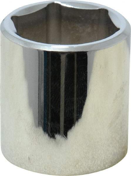 Proto - 7/8", 3/8" Drive, Standard Hand Socket - 6 Points, 1-5/16" OAL, Chrome Finish - Benchmark Tooling