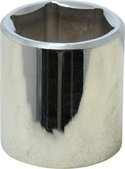 Proto - 7/8", 3/8" Drive, Standard Hand Socket - 6 Points, 1-5/16" OAL, Chrome Finish - Benchmark Tooling