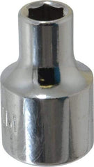 Proto - 3/8" Drive, Standard Hand Socket - 6 Points, 1-3/32" OAL, Chrome Finish - Benchmark Tooling