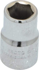 Proto - 3/8" Drive, Standard Hand Socket - 6 Points, 1-3/32" OAL, Chrome Finish - Benchmark Tooling