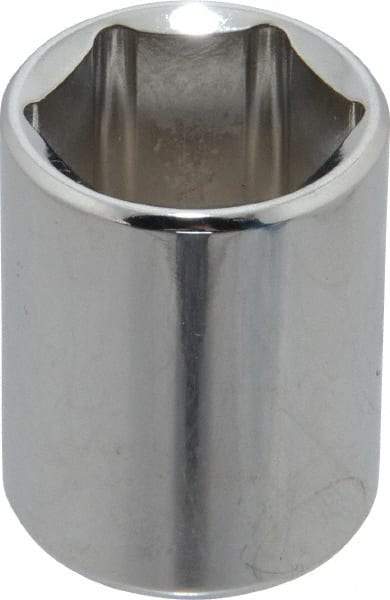 Proto - 3/8" Drive, Standard Hand Socket - 12 Points, 1-3/16" OAL, Chrome Finish - Benchmark Tooling