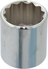 Proto - 7/8", 3/8" Drive, Standard Hand Socket - 12 Points, 1-5/16" OAL, Chrome Finish - Benchmark Tooling
