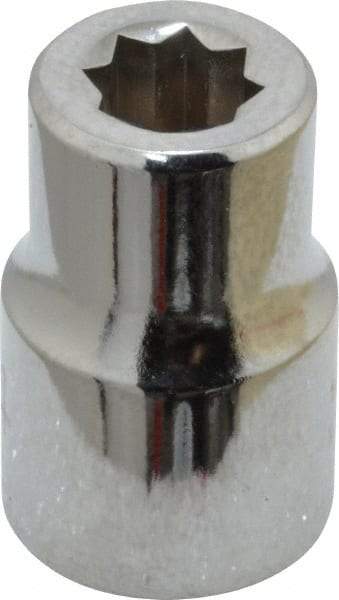 Proto - 1/4", 3/8" Drive, Standard Hand Socket - 8 Points, 1-5/64" OAL, Chrome Finish - Benchmark Tooling