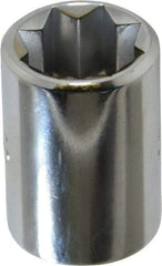 Proto - 7/16", 3/8" Drive, Standard Hand Socket - 8 Points, 1-5/64" OAL, Chrome Finish - Benchmark Tooling