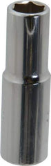 Proto - 3/8", 3/8" Drive, Deep Hand Socket - 6 Points, 2-1/8" OAL, Chrome Finish - Benchmark Tooling