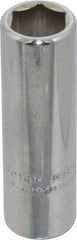 Proto - 7/16", 3/8" Drive, Deep Hand Socket - 6 Points, 2-1/8" OAL, Chrome Finish - Benchmark Tooling