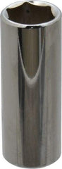 Proto - 9/16", 3/8" Drive, Deep Hand Socket - 6 Points, 2-1/8" OAL, Chrome Finish - Benchmark Tooling