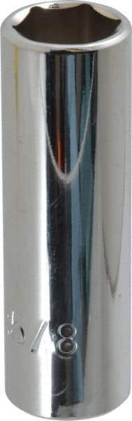 Proto - 5/8", 3/8" Drive, Deep Hand Socket - 6 Points, 2-3/4" OAL, Chrome Vanadium, Chrome Finish - Benchmark Tooling