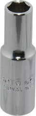 Proto - 3/8" Drive, Deep Hand Socket - 6 Points, 2-1/8" OAL, Chrome Finish - Benchmark Tooling